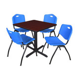Cain Cain,30",Square Breakroom Table,4 Chairs TB3030MH47BE