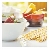 AmerCareRoyal® Bamboo Skewers, Paper, 6", Natural, 100-Pack R806 USS-RPPR806
