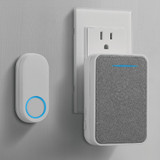 Heath Zenith Gray/White Plastic Wireless Doorbell Kit
