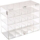 Horizon Mfg. Safety Glass Holder With Door 5203 Holds 20 Glasses 6-3/4""L