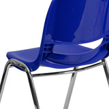 Flash Furniture Navy Plastic Stack Chair,PK5 5-RUT-18-NVY-CHR-GG