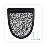 MAT,URINAL,BLK/WHT