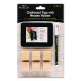 Excello Global Products® TEA,TEAK,TAG,HOLDER,6/PK EGP-HD-0508-S