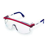 Honeywell Uvex Safety Glasses, Clear, Blue/Red/White S1169C