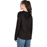 Berne Women's XL Black Long Sleeve Hooded UPF Sun Shirt