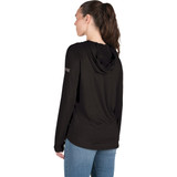 Berne Women's 2XL Black Long Sleeve Hooded UPF Sun Shirt