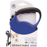 Boss Pet Casual Canine 12 Ft. Blue Medium Belted Retractable Lead