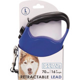 Boss Pet Casual Canine 16 Ft. Blue Large Belted Retractable Lead