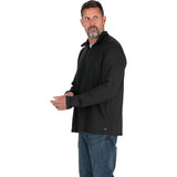 Berne Men's 2XL Black Midweight UPF Quarter-Zip Shirt