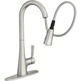 Moen Mikah Spot Resist Stainless One-Handle High Arc Pulldown Kitchen Faucet 87069SRS 483844
