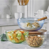 Pyrex Colors Sculpted Tinted Covered Glass Mixing Bowl Set (6-Piece) 1149548 614385