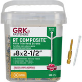 GRK RT #8 x 2-1/2 In. Star Drive White Composite Screw (505 Ct.) 16630