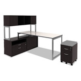 Alera Open Office Desk Series Adjustable O-Leg ALELSTB24GR