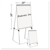 Mastervision Dry Erase Quad-Pod Easel,Silver EA2300335