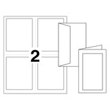 Avery Dennison Ivory Note Cards,Inkjet,4.25x.5,PK60 8317