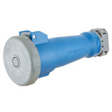 Hubbell Wiring Device-Kellems WT Pn&Slv Connctr,100 A,IEC;Blue,3Pl HBL4100C9W