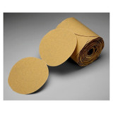 Stikit™ Gold Paper Disc Roll 216U, Aluminum Oxide, 5 in dia x NH, P320 Grit, Die 500X