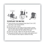 2000 Plus Replacement Ink Pad,Red 65476