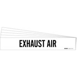 Brady Pipe Marker,Black,Exhaust Air,PK5 7101-1-PK