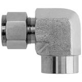 Brennan Industries Female NPT 90 Elbow,Gas,N2502 N2502-05-04-SS