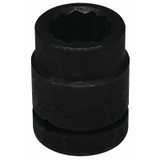 1" Dr. Standard Impact Sockets, 1 in Drive, 2 15/16 in, 6 Points