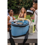 RovR Products KeepR Beverage Tote Caddy with Ice Bucket & Shoulder Strap, South Pacific