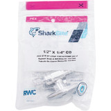 SharkBite 1/2 In. Barb x 1/4 In. Compression PEX-B Quarter Turn Stop Straight Valve