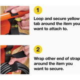 Wrap-It Storage Twin-Straps 16 In. Dual Ended Hook & Loop Hanging Strap (2-Pack) 102-TWIN-16BL 538488