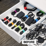 Wrap-It Storage 5 In. & 8 In. Multi-Color Self-Gripping Cable Ties (20-Pack)