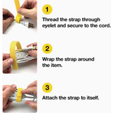 Wrap-It Storage 5 In. & 8 In. Black Self-Gripping Cable Ties (20-Pack) 420-48BL 542780