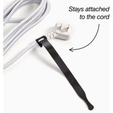 Wrap-It Storage 8 In. Black Self-Gripping Cable Tie Roll (50-Pack)