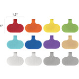 Wrap-It Storage Regular Multi-Color Cable Labels (12-Pack) 412-CL-V-MC