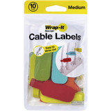 Wrap-It Storage Medium Multi-Color Cable Labels (10-Pack) 410-CL-MD-MC 559725