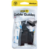 Wrap-It Storage Medium Black Cable Guides (10-Pack) 510-CG-MD-BL 569457