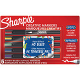 Sharpie Assorted Colors Water-Based Acrylic Brush Tip Creative Markers (5-Pack) 2196904 985546