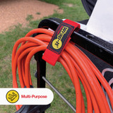 Wrap-It Storage Quick-Straps 9 In. Red Weatherproof Hook & Loop Strap (4-Pack) 104-BS-9RE 535659