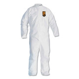 KleenGuard™ A30 Elastic Back Coveralls, Medium, White, 25/Carton KCC 46002