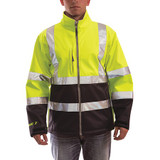 Tingley Breathable Rain Jacket,Hi-Vis Yl/Grn,5XL J25022