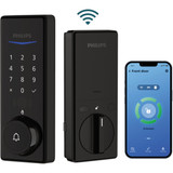 Philips Palm Reader Electronic Deadbolt with Door Chime, Matte Black DDL250X-14HWC - MB 256220