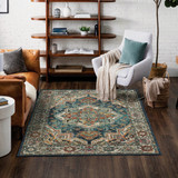 Mohawk Home Cairn Blue 23 In. x 96 In. Runner