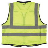 Milwaukee Tool High Visibility Vest,2XL-3XL,Ylw-Green 48-73-5043