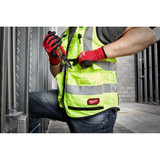 Milwaukee Tool Safety Vest,High Visibility,Yellow 48-73-5084