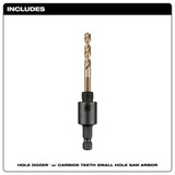 Milwaukee Tool HoleSawArbor,1-2"-20,For:1-3-16" 49-56-7110