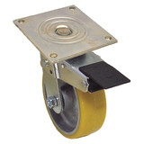 Manufacturer Varies Plate Caster,Swivel,Polyurethane,9 1/2"H P21S-UA080R-15-TBF