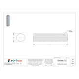 Nelson Stud Welding NELSON 2" Drawn Arc Weld Stud,PK100 101-010-188-G100