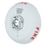 System Sensor Horn Strobe,Marked Fire,Wall or Ceiling PC4WL