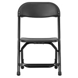 Flash Furniture Kids Black Plastic Folding Chair,PK10 10-Y-KID-BK-GG