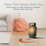 Lasko MyHeat GO Oscillating Ceramic Space Heater with Adjustable Thermostat CD12100 408968