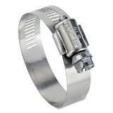 64 Series Worm Drive Clamp, 1-1/4 in to 2-1/4 in dia, Stainless Steel/Stainless Steel Pack of 10