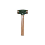 Split Head Hammer, 6.5 lb Head, 2-3/4 in dia Face, 14 in Handle, Green/Natural, Rawhide